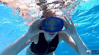 Underwater Wetsuit & Mask Fetish Filling, Bubbles & Breath Control