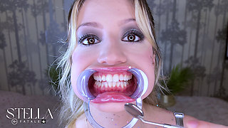 Teeth Fetish Extreme Close-up Dental Examination
