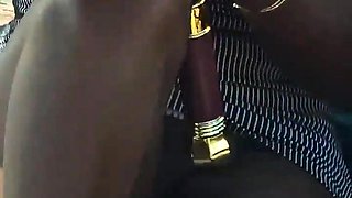 Amateur striptease and Solo masturbation