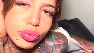 Inked Little Slut's Doggy Style Delight: Perfect Teen Ass