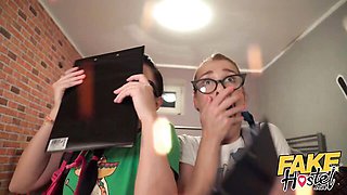 Libidinous Alexis Crystal and Kittina Clairette's threesome scene