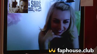 Blond hair lady teenager with wooly vag likes ample hard-on,