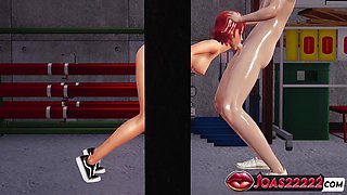 Car Toon In 3d Hentai Yoko, The Sexy Trainer - Titjob In Bra And Dick Frenulum Licking Service, Glory Hole Mouth Fuck