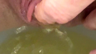 Close up Pussy Pissing - Mila Mynx Piss Slut