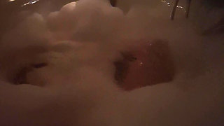 Masturbating