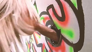 Wayne Scott Fox In Fucking In Places 2 Blonde With A Big Ass In Lingerie Enjoys Sex In A Public Bathroom