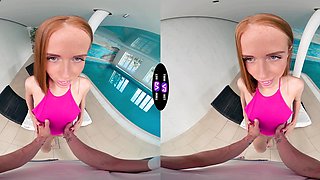 Redhead beauty Holly Molly gets fucked in a steamy vr scene