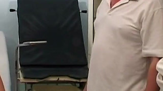 Doctor piss - young girl Lenka gets her mouth filled with warm pee of her gyno doctor