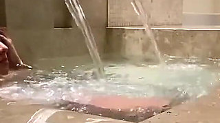 After a Long Day Beating on Her Slaves, Goddess Kiffa Is Relaxing in a Very Nice Luxury Hot Tub Spa