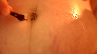 Giantess Girl Humiliates Her Tiny Husband by Using His Belly Button as a Stick and Breast Milking Him and Dripping It on Him