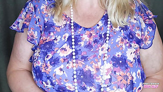 Naughty Grandma Offers You Her Bra to Play with - Cheating Mature Amateur BBW Slut Stepmom Stepmother