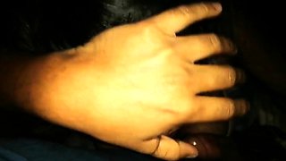 Cute brunette's kinky BDSM blowjob and fisting POV