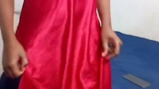 She was alone at home and decided to have fun in front of the camera