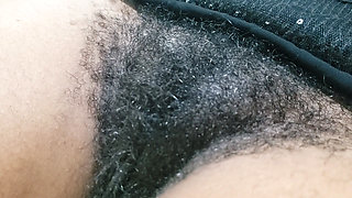Hairy Pussy Brunette MILF With Intimate Close Up Visuals
