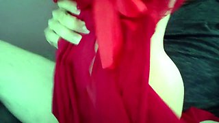 Dress Up Sex Doll and Bust Load All Over Pussy