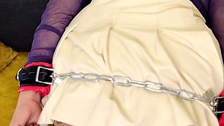 Disobedient Wife Erect Chained and Whipped with