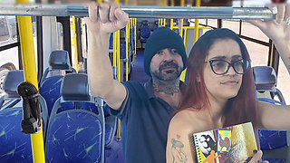 I Got Fucked on Public Transport and He Cummed on Me and Left My Ass Creamy