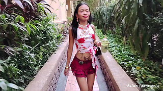 Sperm Dripping Out From Pussy After Getting Fucked on Washing Machine