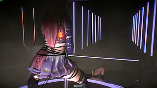 3D Two Horny Slut Cosplay Stripper Got Fucked by Two Big Dicks