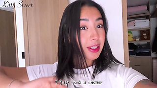 A Creamy Masturbation Session Before Leaving Home