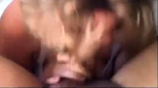 Amateur Blowjob in Bra and Panties