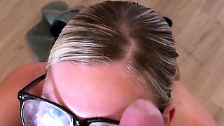 Wildhalli Gives A Head To Her BF With Glasses