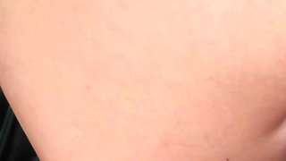 Big Fist Stretches Student's Hairy