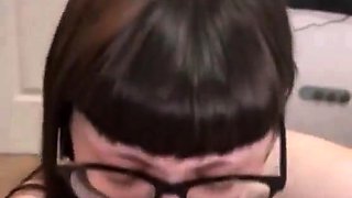 Blowjob cumshot whore gargles pov bukkake fetish cum