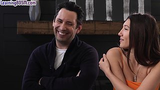 BDSM submissive 21yo gets banged in twat after spanking