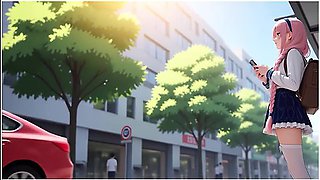 Lustful Pink Haired Cutie Outdoor Stroll To Bedroom Soft Seductive Vibes