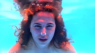 Breath Holding Underwater in Pool