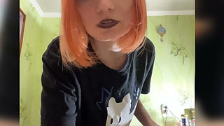 Russian girl handjob on skype!