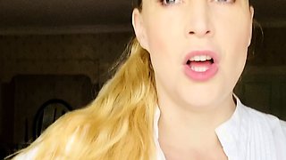 Lovely Blonde With Tight Pussy Masturbate Solo