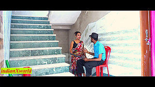 Beautiful Bhabhi Cheating Sex with Security Guard! Hindi Malkin Sex