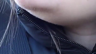 My Indian Stepsister Sucks Banana in Car and Does Mouth Fetish After Sucking Banana and Eating It