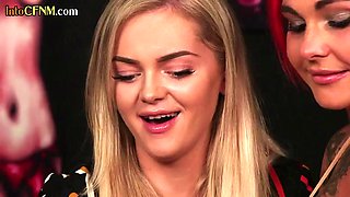 Lucky man jerked off by amateur porn CFNM group hardcore of babes