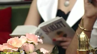 Busty Redhead MILF with Hairy Bush Gets Facial Fuck