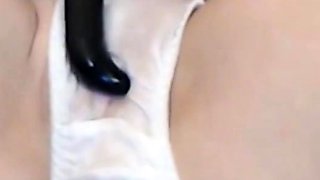 Amateur Squirts in Panties on Webcam