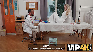 VIP4K. The Beautiful Bride, Nata Gold, seduced her Doctor right before her Wedding