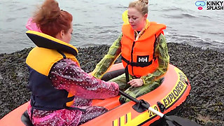Two Girls One Dinghy: Tight Rubber & Pvc Rainwear
