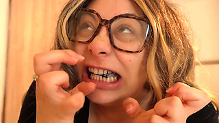 Giantess Stepsister Face Fetish She Makes Grimaces Ahegao Faces and Silly Expressions for Her Tiny Stepbrother While He