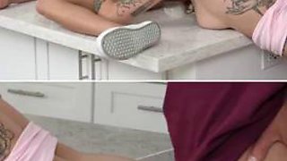 Jade Kimiko  Jade Double team Fixing Stepbro s Leaky Cock ft. Jade Maris: Porn