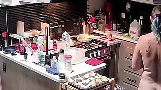 Caught Cooking Naked