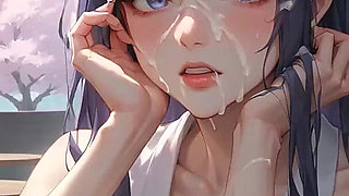 Spilled Milk Seduction: Wet Kimono Temptation