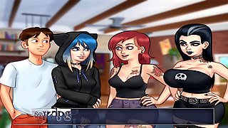 Cartoon summer saga making out with Eve in part 120