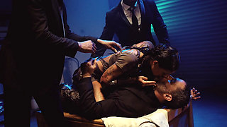 Hardcore gangbang for hot bitch Ryan Reid