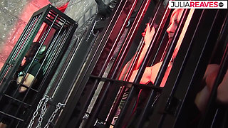 Horny babe gets fucked by two monster cocks to a mouth cumshot