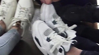 Fun with Our Foot Slave!