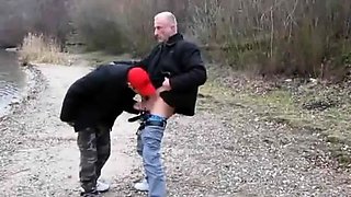 Bareback Boning in the Brisk Outdoors with Horny Amateurs