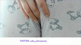 Rubbing Pussy with Pajamas- Cameltoe